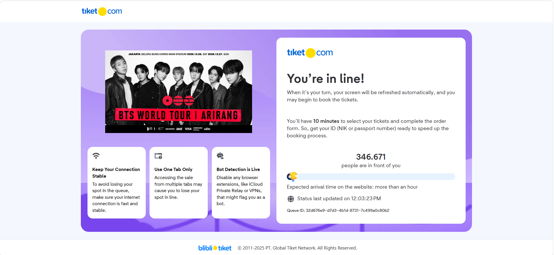 Tiket VIP Konser BTS Jakarta 2026 Sold Out, Antrean War Tembus 500 Ribu | Dr. Borat