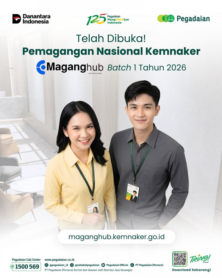 PT Pegadaian Buka Magang Nasional Kemnaker 2026 untuk Fresh Graduate, Cek Syarat dan Cara Daftarnya! | Dr. Borat