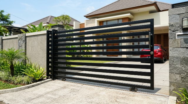 Inspirasi Pintu Pagar Dorong Modern, Cocok untuk Rumah Minimalis | Dr. Borat