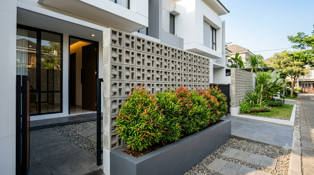 5 Inspirasi Teras Rumah dengan Pucuk Merah dan Roster Beton yang Estetik | Dr. Borat